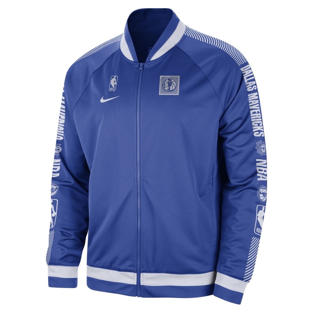 Nike Blue Varsity DALLAS MAVERICKS NBA Jacket NWT! FULL ZIP